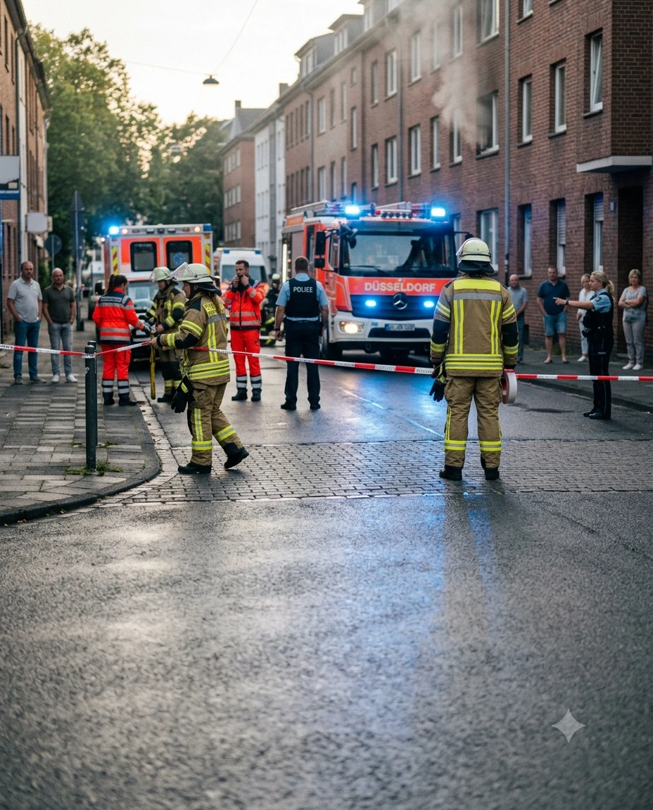 Düsseldorf'ta Ev Yangını: Bir Kişi Hayatını Kaybetti