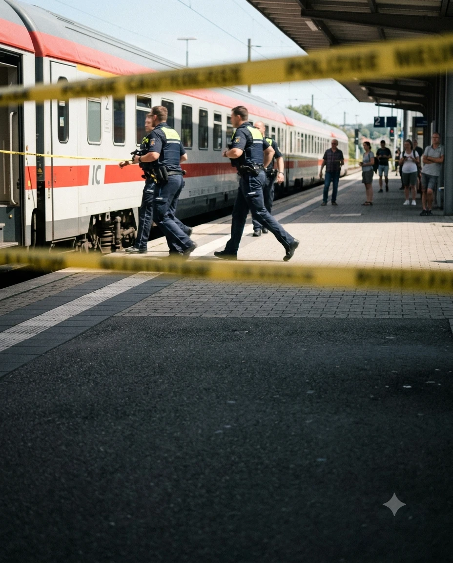 Trende Skandal: Suriyeli Şüpheli Polisin Silahına Sarıldı