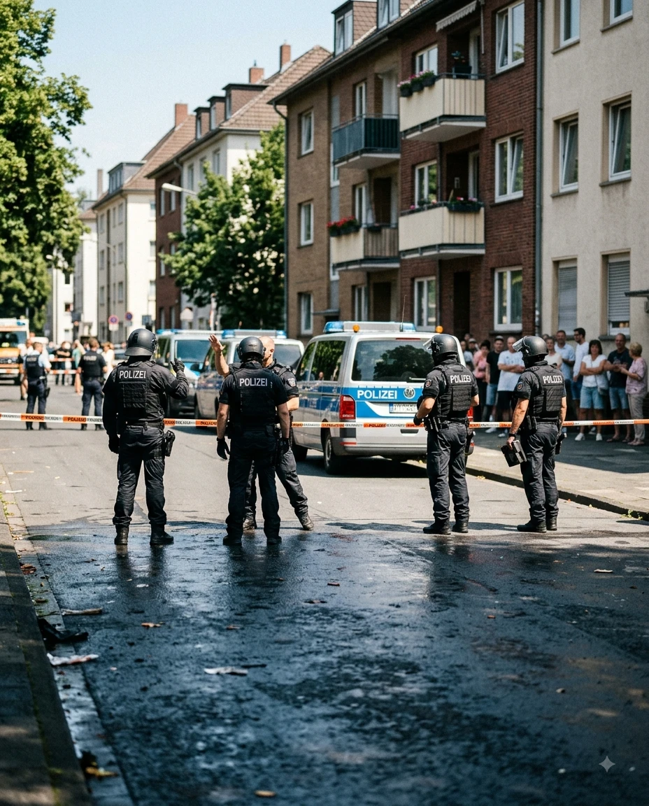 Bielefeld'de Dehşet: Silahlı Şahıs Polisin Ateşiyle Öldürüldü