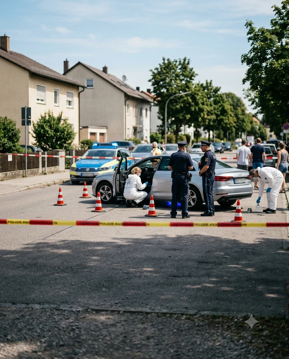 Ismaning'de Dehşet: Aracı Polisin Üstüne Süren Sürücüye Ateş Açıldı
