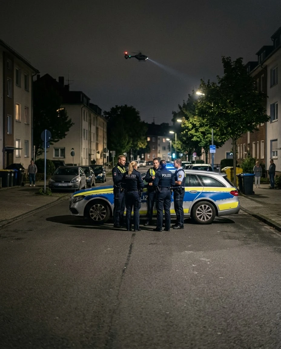 Hamm'da Polis Helikopterine Lazerli Taciz: 2 Şüpheli Yakalandı