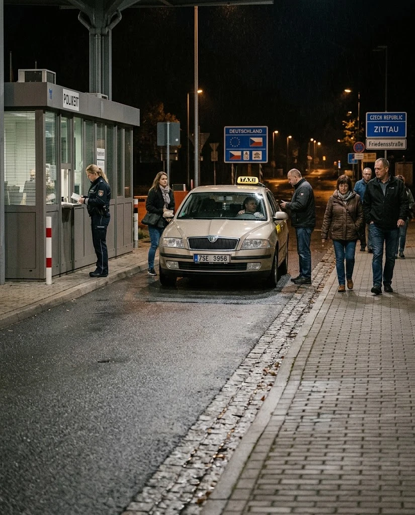 Zittau Sınırında Taksiyle Kaçak Giriş: 17 Yaşındaki Türk Zanlı Yakalandı