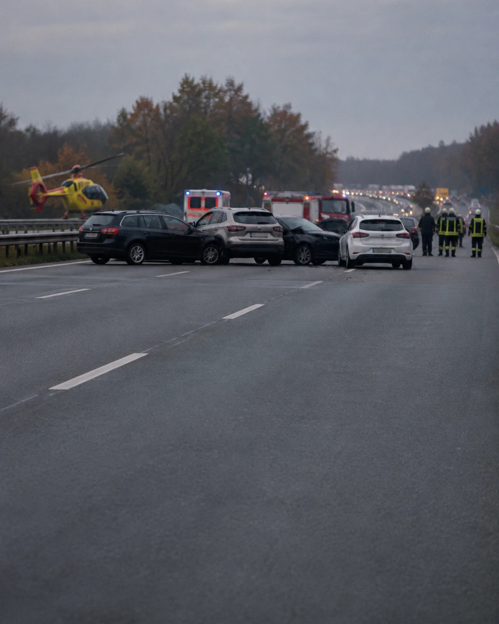 A2'de İki Yöndeki Kazalarda 9 Kişi Yaralandı